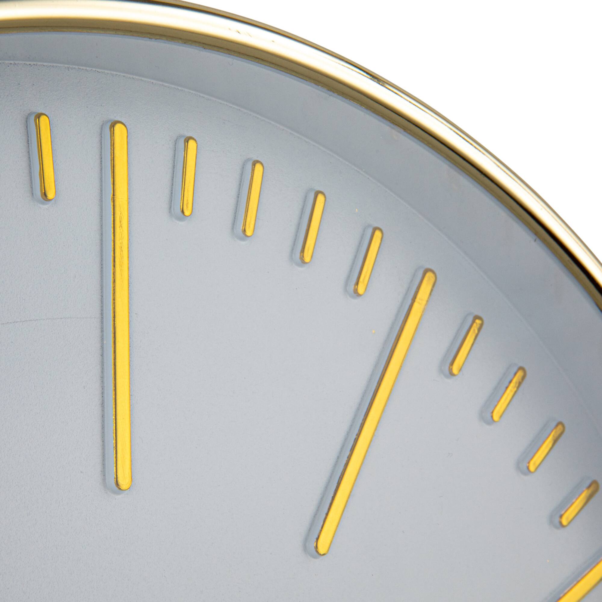 Hello Honey® 13.5" White & Gold Minimalist Aura Wall Clock